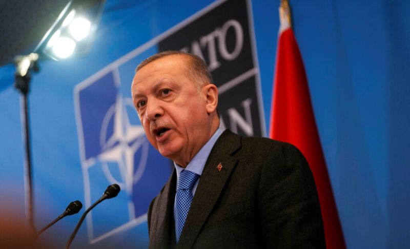 ▲土耳其總統艾爾段表示，土耳其身為北大西洋公約組織（NATO）成員國，不可能支持瑞典和芬蘭加入北約的計畫，因為這兩個北歐國家是「許多恐怖組織的根據地」。資料照。（圖／美聯社／達志影像）