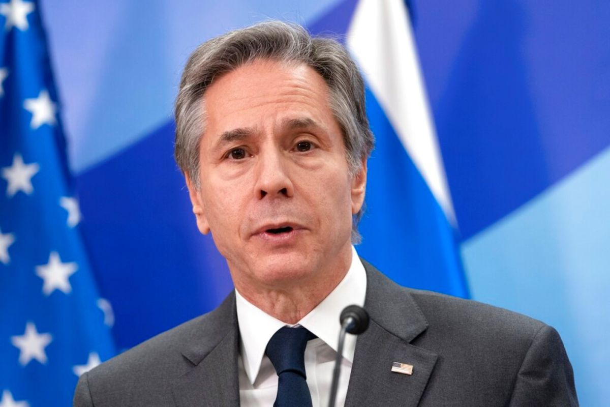 ▲美國國務卿布林肯（Antony Blinken）在六四事件33周年前夕，向當年在中國天安門廣場遭軍事鎮壓的民運學生示威者致敬，說「這些勇者不會被遺忘」。資料照。（圖／美聯社／達志影像）