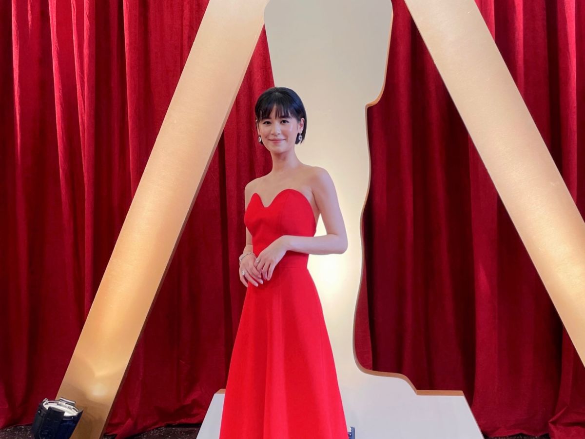 ▲袁子芸以一襲PRADA紅色禮服出席奧斯卡金像獎。（圖／祖與占影像製作提供）