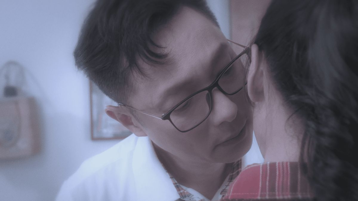 ▲《婚姻結業式》謝祖武獻上深情之吻。（圖／華視提供）