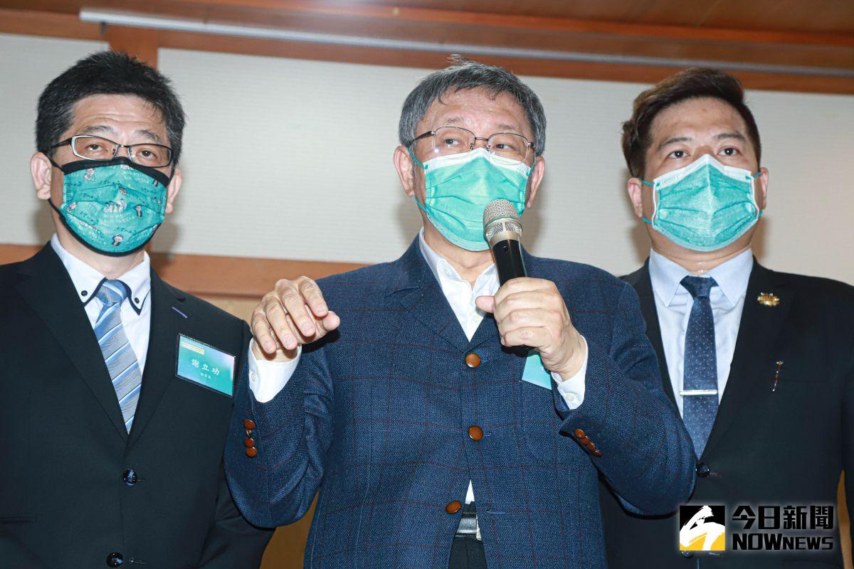 ▲身兼民眾黨主席的台北市長柯文哲，對於台灣高房價的狀況，坦言並非房價太高，而是國民所得沒有提升。（圖／記者葉政勳攝 , 2022.03.29）