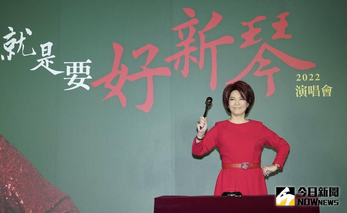 ▲蔡琴宣布要在台北、台中、高雄舉辦演唱會。（圖／記者吳雨婕攝 ,2022.03.29）