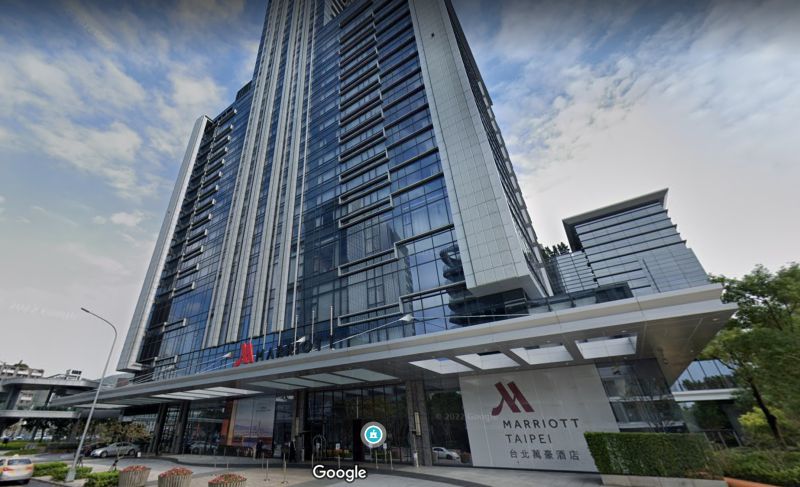 ▲台北萬豪酒店，今（29）晚驚傳墜樓意外。（示意圖／翻攝自GoogleMap）