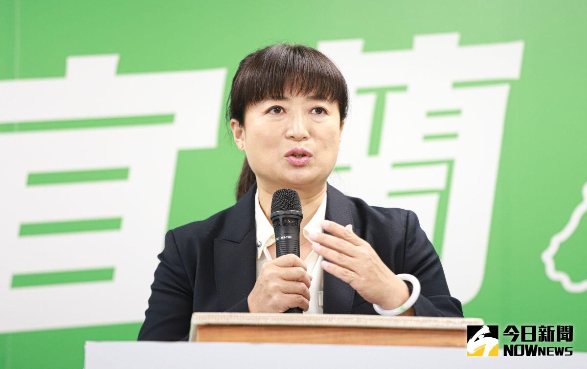 ▲蔡培慧代表民進黨投縣長選舉，將力抗國民黨立委許淑華。（圖／記者葉政勳攝，2022.03.30）