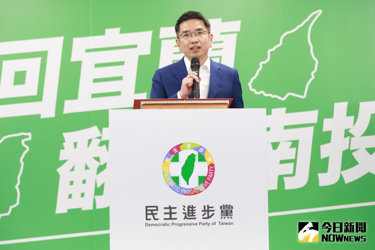 ▲民進黨籍宜蘭縣長參選人江聰淵來勢洶洶，力拚擊敗國民黨籍現任縣長林姿妙，讓宜蘭重回綠地。（圖／記者葉政勳攝）