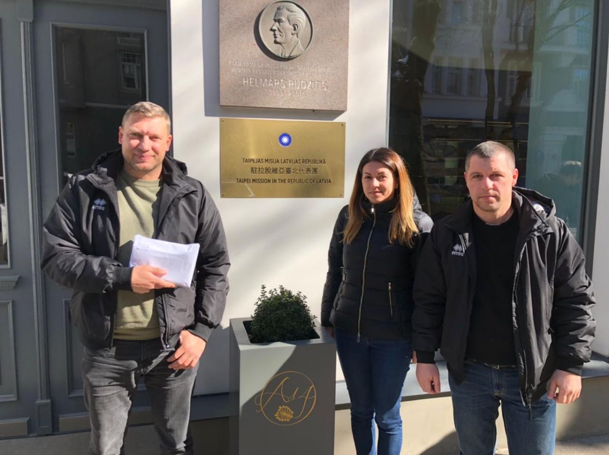 ▲伸出人道援手！高雄鋼鐵人資助烏克蘭國家隊。（圖／高雄鋼鐵人提供）