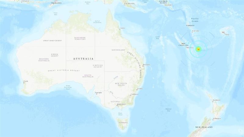 新喀里多尼亞外海強震　規模上修7.0海嘯警報解除
