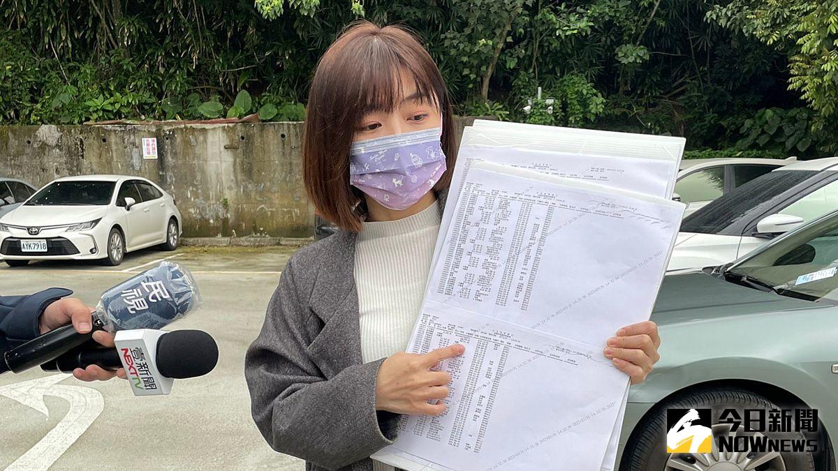 ▲涉嫌詐領助理費的台北市議員林穎孟，1日上午出面接受媒體訪問，並公開自己的帳戶紀錄，強調自己「沒錢就是沒拿錢」，也相信司法會還她清白。（圖／記者丁上程攝，2022.04.01）