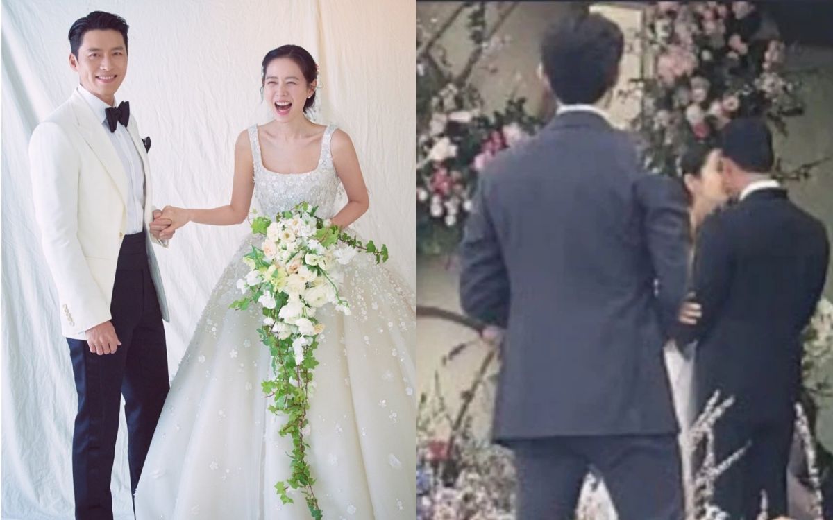 ▲玄彬、孫藝真結婚吻照曝光。（圖／vast.entIG、韓網）