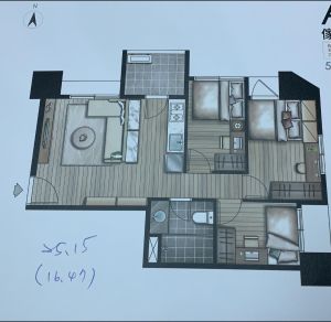 預售屋16坪隔出3房,翻攝自買房知識家 ▲有網友在臉書社團貼出建商預售屋的平面設計圖,指16坪室內空間可以隔出3房,讓不少網友嘖嘖稱奇。(圖/翻攝臉書社團《買房知識家》)