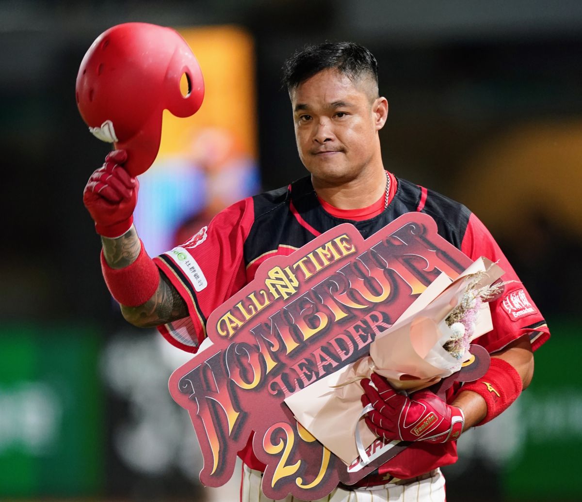 ▲味全龍林智勝開轟。（圖／味全龍提供）