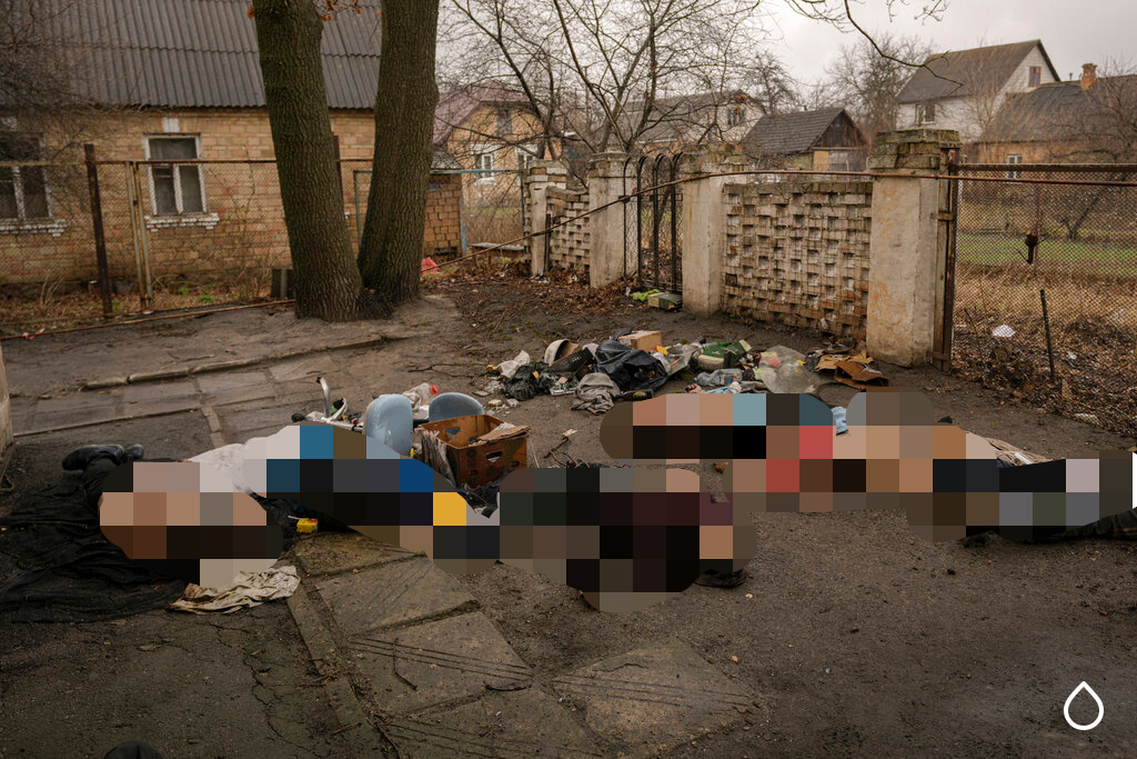 ▲烏克蘭基輔近郊的布查鎮（Bucha）最近發現平民裝束者曝屍街頭，俄羅斯宣稱那都是俄軍撤離後才出現。（圖／美聯社／達志影像）