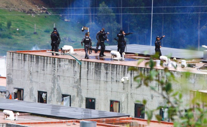 ▲位於厄瓜多南部地區的昆卡都利監獄（El Turi prison）發生監獄暴動，造成至少20人喪生。（圖／美聯社／達志影像）