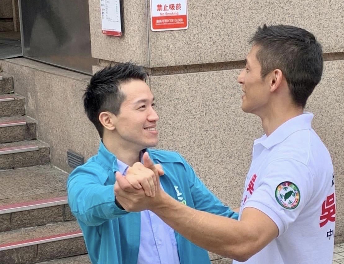 ▲何志偉盼吳怡農繼續連任台北市黨部主委。（圖／何志偉辦公室提供）