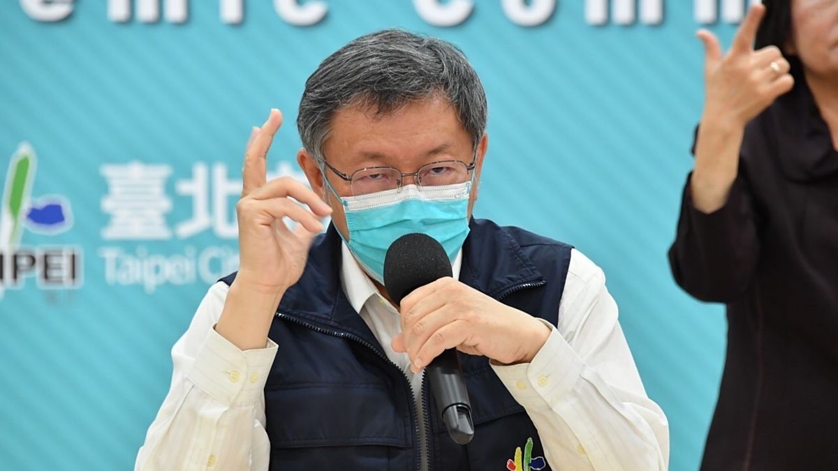 ▲台北市長柯文哲今天說，累計確診人數破百萬還算很低的預估，南韓確診人數比重已逾30%，以台灣2300萬人口數來看，乘以30%的話就可能有近700萬人確診。（圖／台北市政府提供）