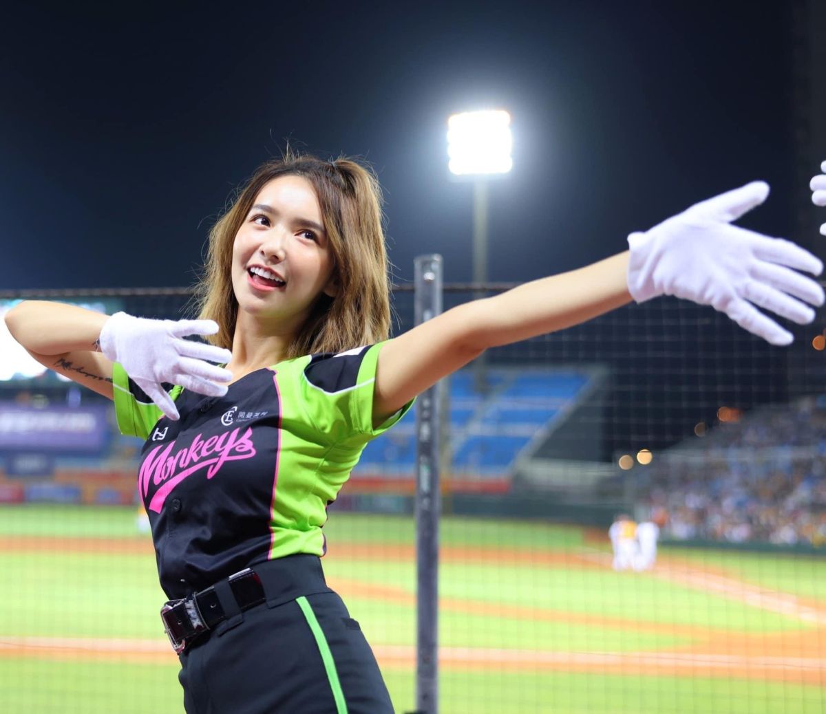 ▲樂天女孩正妹張雅涵。（樂天提供）