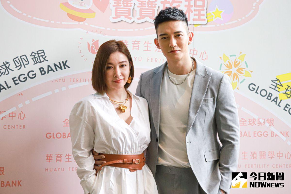 ▲許維恩（左）人工受孕失敗，右為王家梁。（圖／記者葉政勳攝 , 2022.04.07）
