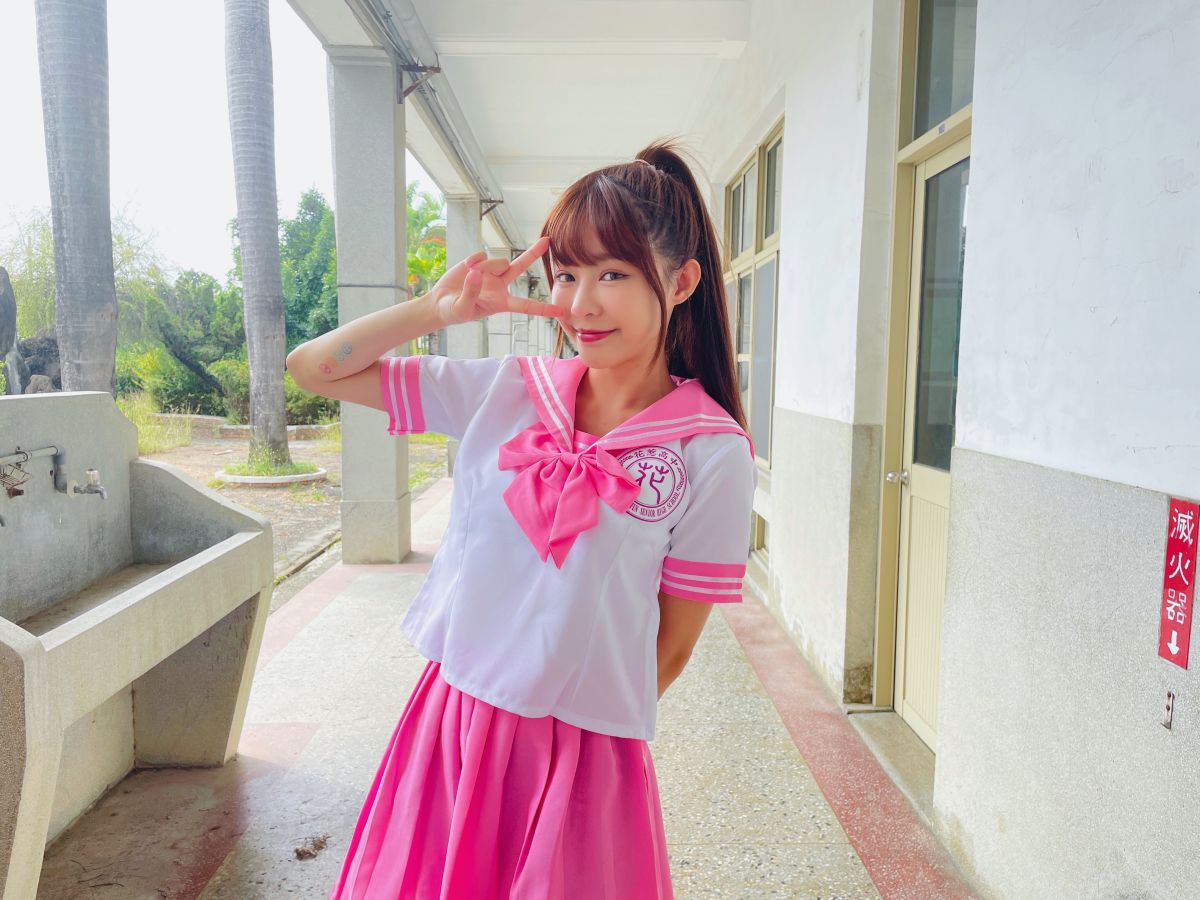 ▲樂天女神Yuri被殭屍嚇到差點閃尿。（圖／狼谷娛樂提供）