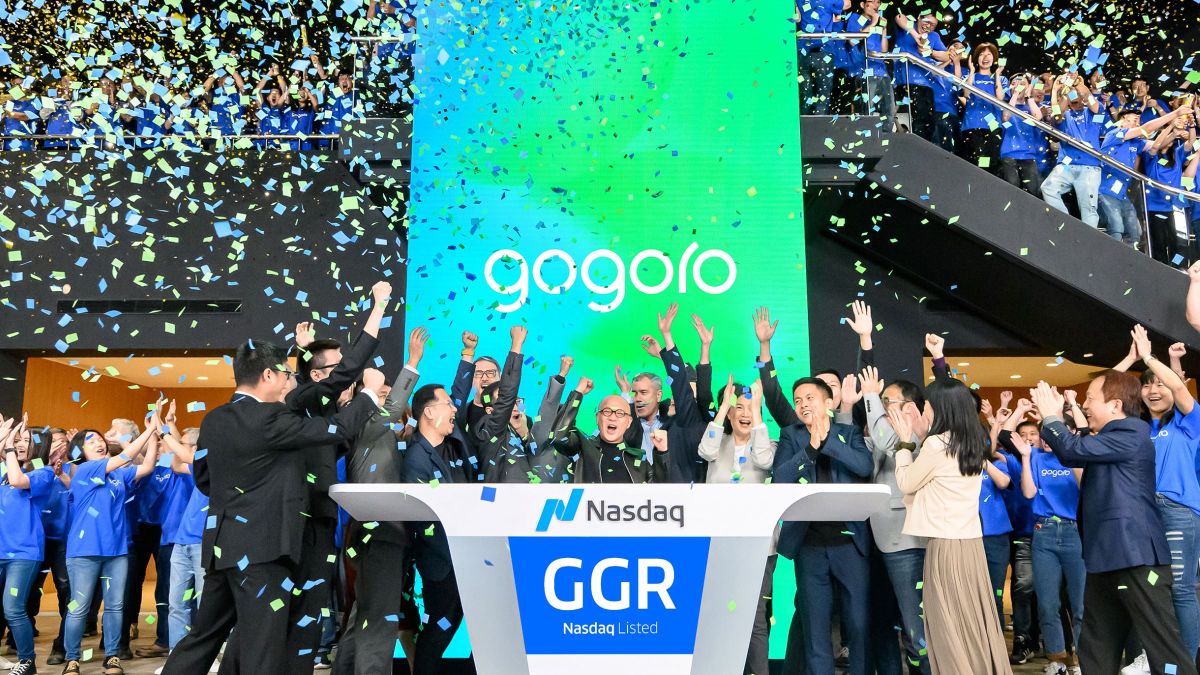 ▲歡慶 Gogoro 正式在美國納斯達克上市，於台灣時間 4月7日晚上 9 點與紐約一同舉辦遠距敲鐘儀式。(圖／Gogoro提供)