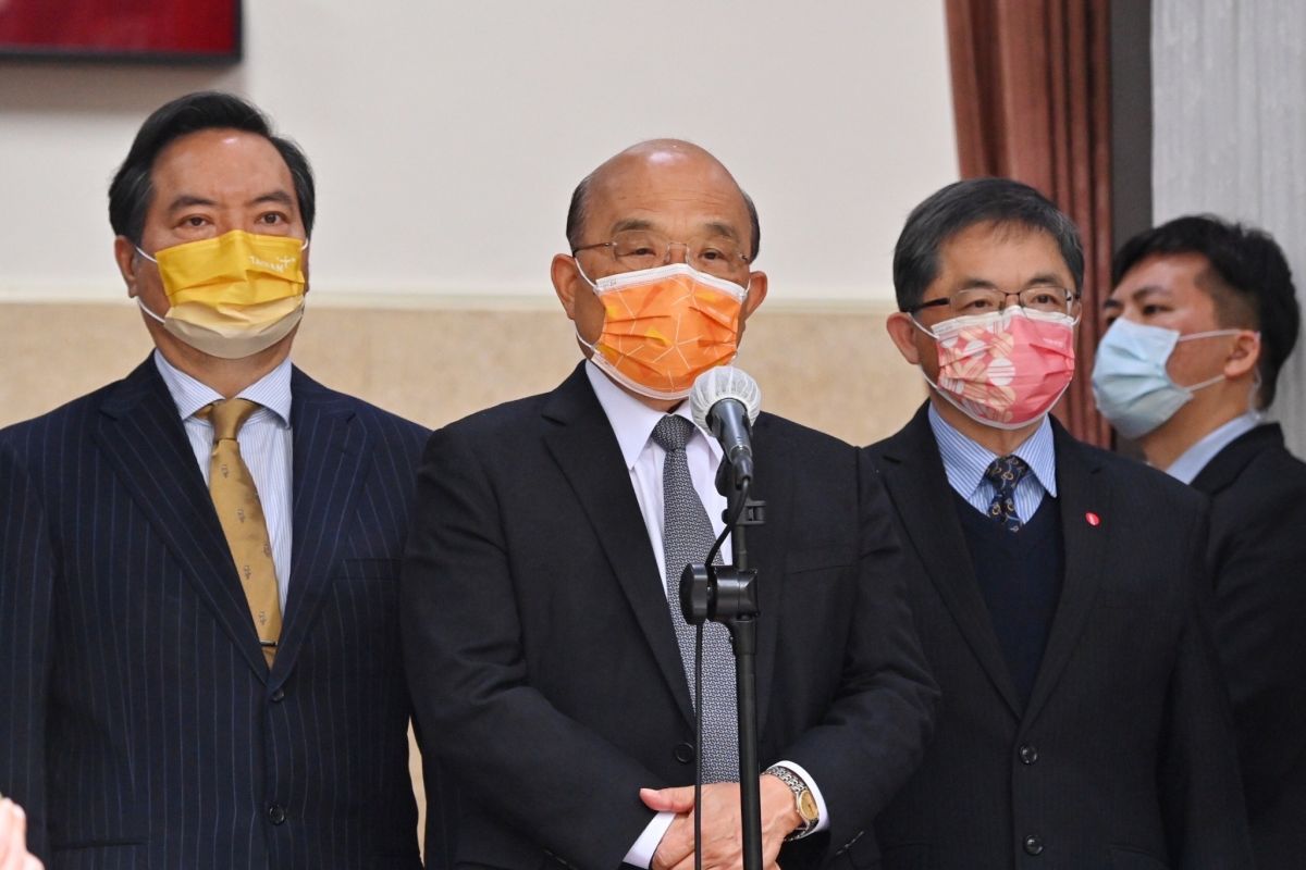 ▲行政院長蘇貞昌今（8）日表示，我國防疫世界第一。（圖／行政院提供）