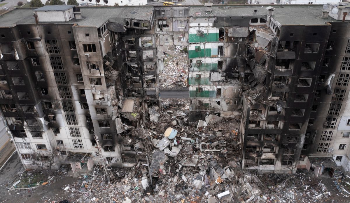 ▲烏克蘭總統澤倫斯基表示，小鎮博羅江卡（Borodyanka）遭俄羅斯軍隊摧殘的情況遠比附近的布查鎮（Bucha）恐怖。（圖／美聯社／達志影像）