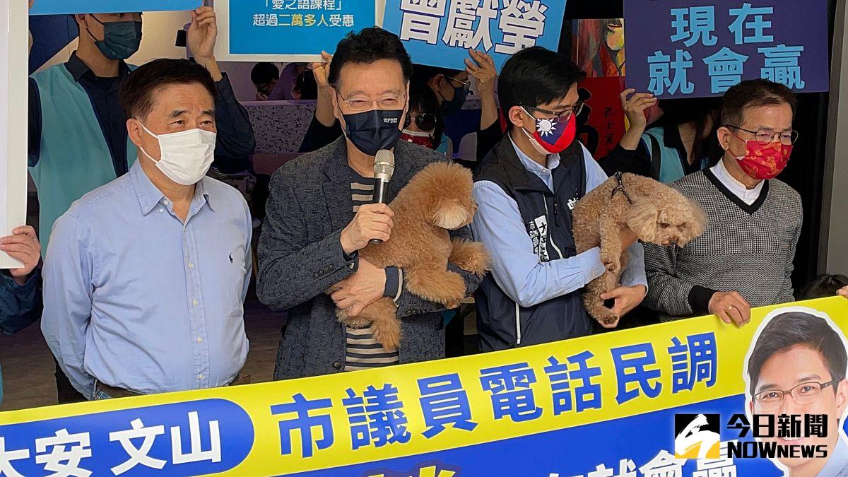 ▲針對羅智強參選桃園市長與國民黨中央的紛爭，中廣董事長趙少康（左2）與國民黨前副主席趙少康（左1）皆認為，黨內初選不是毒蛇猛獸，應該給予有意參選的人參與的機會。（圖／記者丁上程攝，2022.04.08）