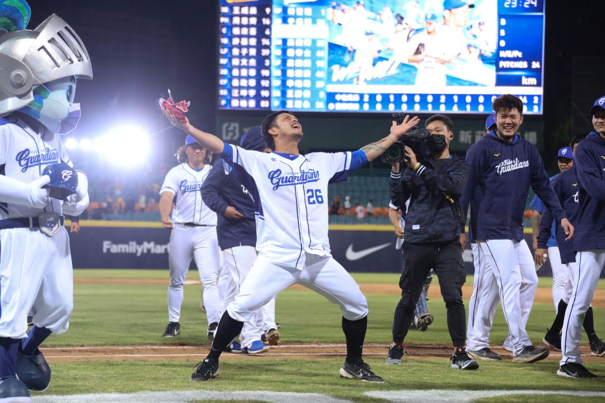 ▲陽耀勳再見安打。（富邦提供）