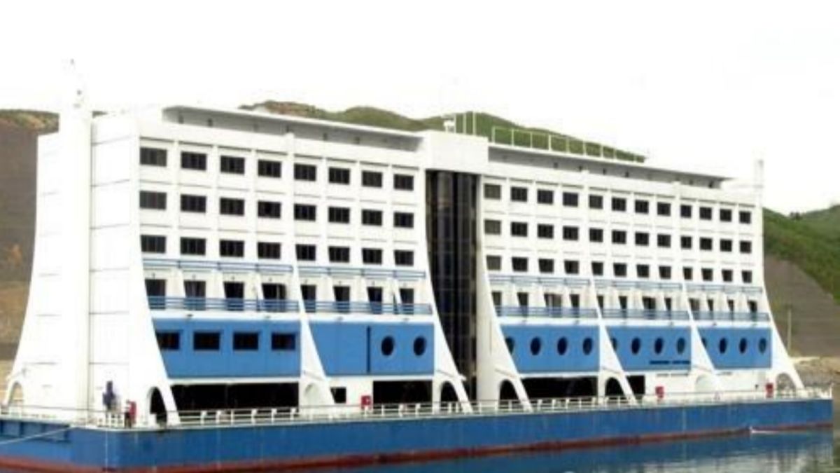 ▲位於北韓渡假勝地的韓資飯店「海金剛」，被證實近日已開始遭平壤動手拆除。資料照。（圖／翻攝自韓聯社）