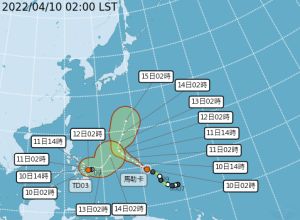 ▲輕度颱風馬勒卡。（圖／氣象局）