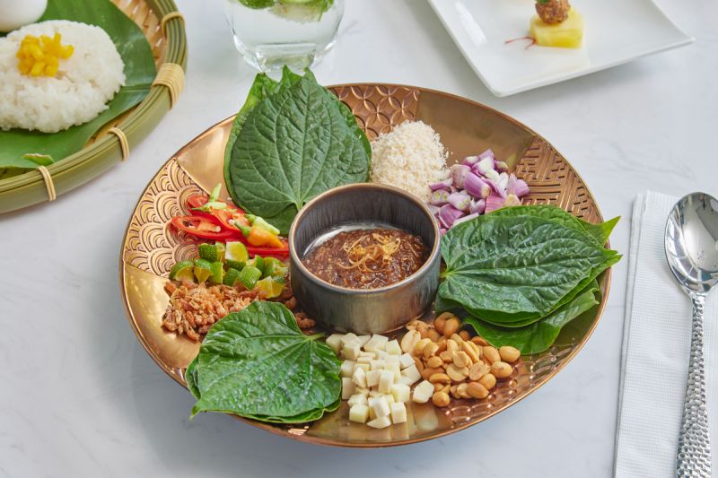 ▲傳統「一口泰」開胃前菜,流傳近200年,在台少見可嘗鮮。(圖/墾丁凱撒提供)