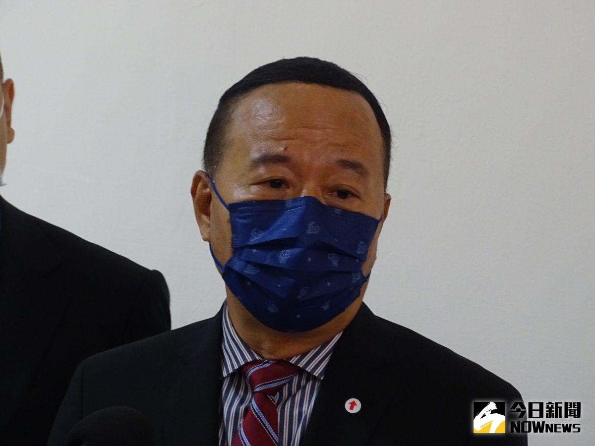 ▲國防部副部長柏鴻輝表示，中共窮兵黷武全世界都知道。(圖／記者呂炯昌攝，2022.04.11)