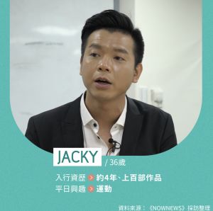 Jacky小檔案。 ▲ Jacky小檔案。
