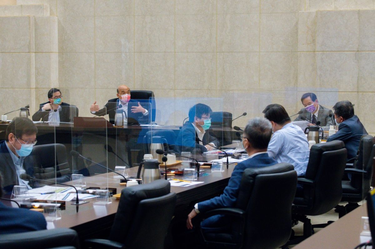 ▲行政院長蘇貞昌今（11）日召開擴大防疫會議。（圖／行政院提供）