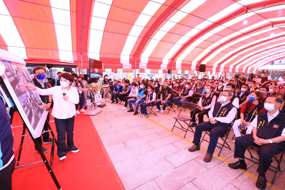 ▲台中市政府推「燙平專案」，黎明、忠明路道路燙平及人行道優化啟動(圖／市政府提供2022.4. 11)