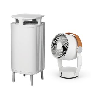五倍券晚鳥三井OUTLET送200元 新光三越竟贈拖地機器人 ▲五倍券專屬,來思比Blueair 5210i/5240i空氣清淨機加贈指定款循環扇。(圖/新光三越提供)
