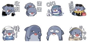 ▲免費貼圖「LINE購物 x 胖鯊魚鯊西米」。(圖/取自LINE) ▲免費貼圖「LINE購物 x 胖鯊魚鯊西米」。(圖/取自LINE)