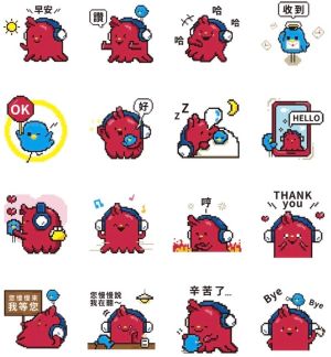 ▲免費貼圖「百變的智能Tachiko與Bio」。(圖/取自LINE) ▲免費貼圖「百變的智能Tachiko與Bio」。(圖/取自LINE)