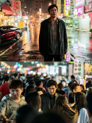 ▲南韓影帝薛景求在台夜市拍《夜叉：浴血諜戰》。（圖／Netflix）