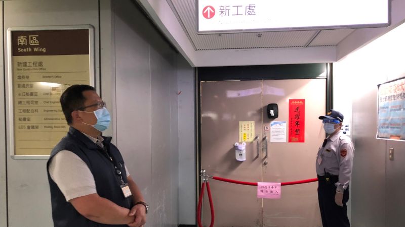 ▲位於台北市政府6樓南區的工務局新建工程處，再度傳出有員工確診，目前暫時採取「軟性封鎖」。（圖／記者丁上程攝，2022.04.12）