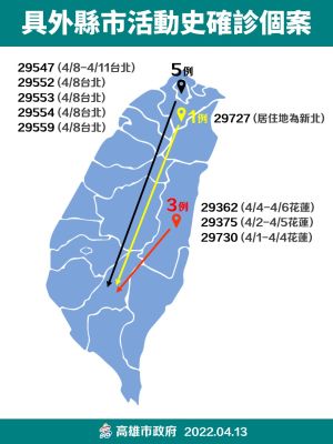 ▲具外縣市活動史個案。（圖／高市府提供）