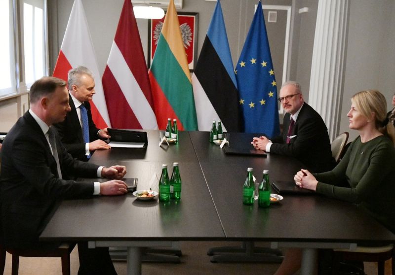 ▲波蘭與波羅的海三國領袖會面。（圖／翻攝自Egils Levits推特）