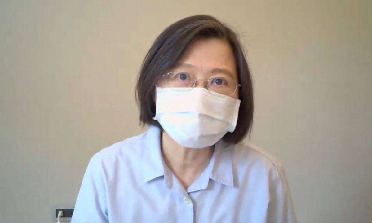 ▲兼任黨主席的總統蔡英文表示，自己健康狀況滿好的，政務也正常推動，請大家放心。（圖／民進黨提供）