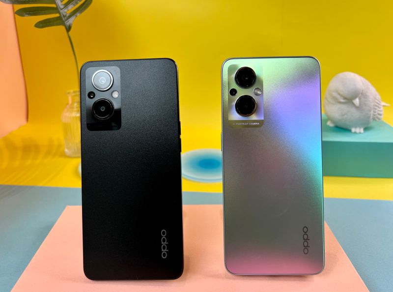 ▲OPPO Reno7 Z 推出兩款顏色可選擇。(圖／記者周淑萍攝)