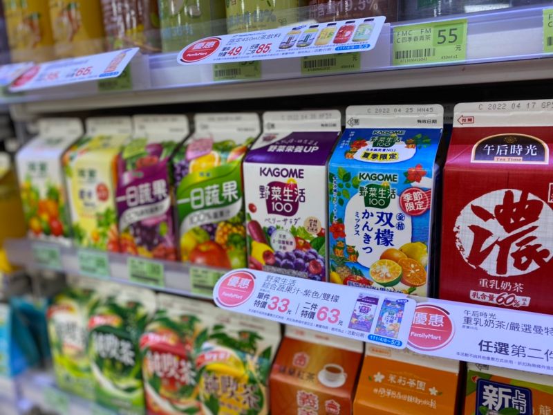 ▲除了老牌波蜜,另一品牌可果美也以「野菜生活」系列成功打開市場。(圖/記者黃韻文攝)