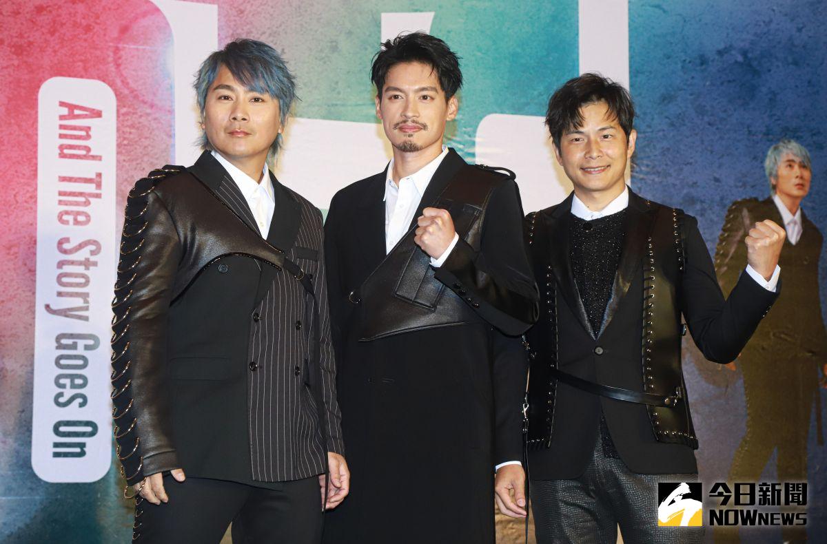 ▲5566即將在高雄巨蛋舉辦成團20週年演唱會，成員王仁甫（左）、許孟哲（中）、孫協志（右）都表示很期待見到大家。（圖／記者葉政勳攝 , 2022.04.14）