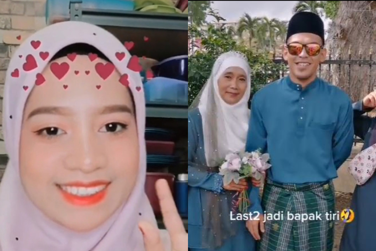 ▲在大馬有名女性穆斯林將同學愛上自己媽媽，且最終娶媽媽的故事放上抖音。 （圖／翻攝自抖音）