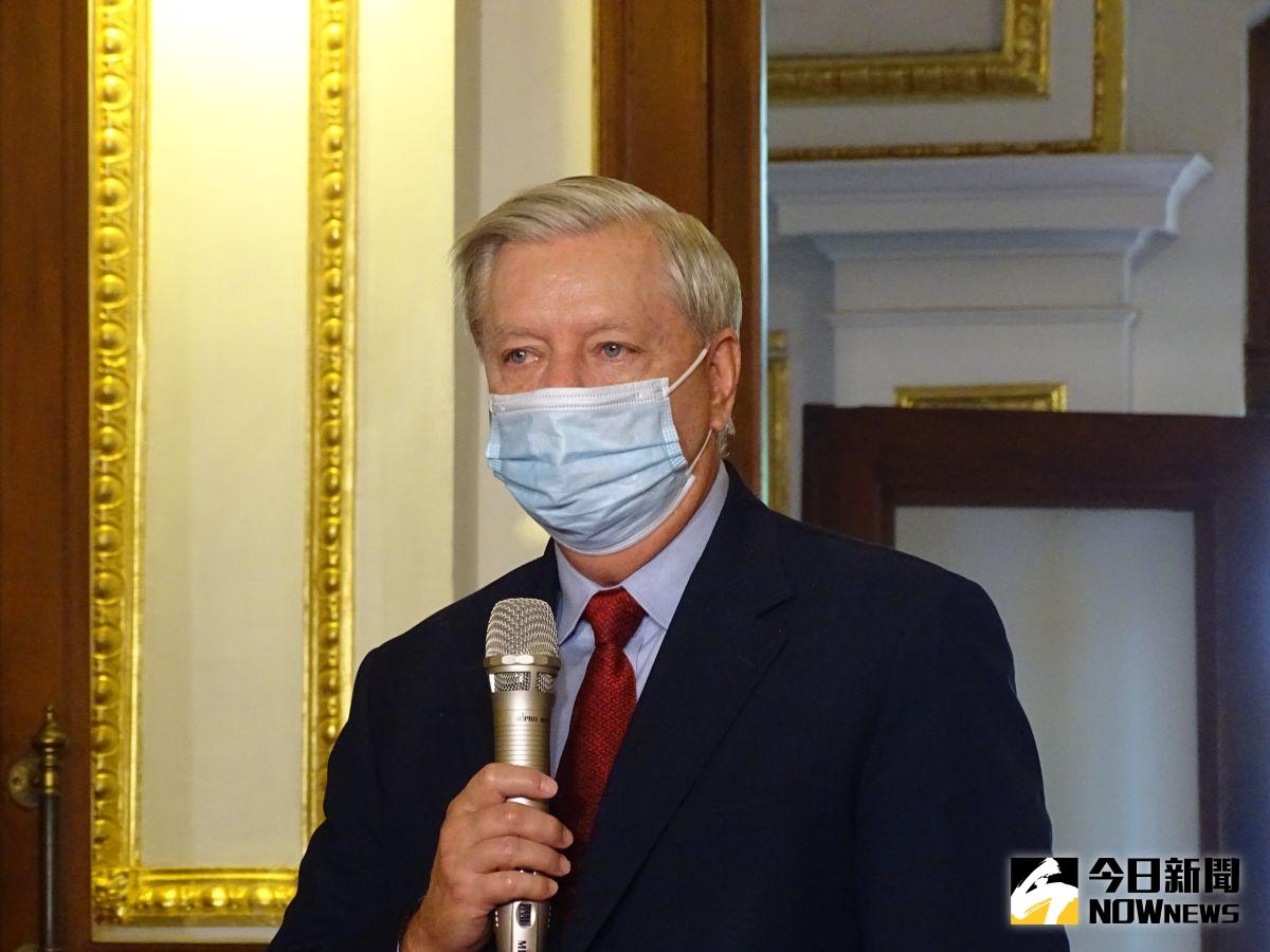 ▲美國聯邦參議員葛瑞姆（Lindsey Graham）提案支持台灣。（圖／記者呂炯昌攝）