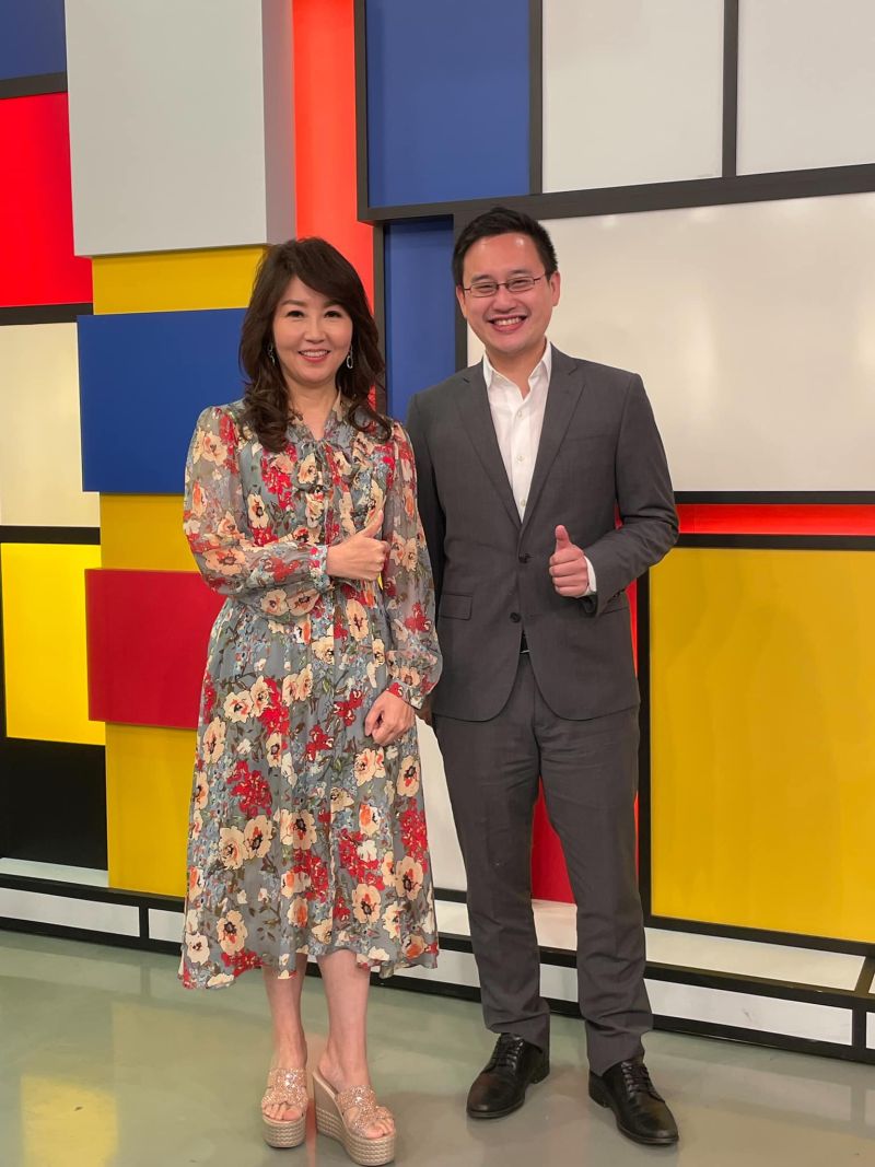 ▲趙怡翔（右）祝福廖筱君。（圖／趙怡翔臉書）
