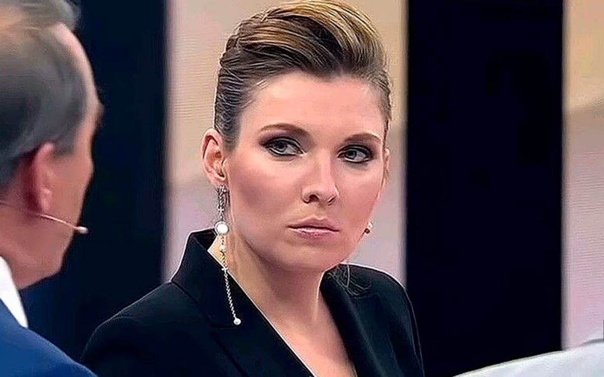 ▲俄羅斯國家電視台《Rossiya 1》主持人斯卡貝耶娃近日表示，俄烏衝突已稱得上是第3次世界大戰。（圖／翻攝自每日郵報）