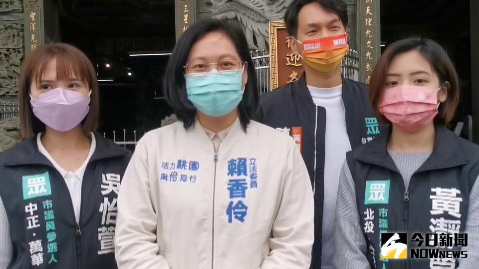 ▲對於柯的回應賴表示沒意見也不認為柯的說話酸溜溜，她並強調「把話講開」是民眾黨開會特色，未來大家還是會為黨持續努力下去。（圖／記者李春台攝，2022.04.17）